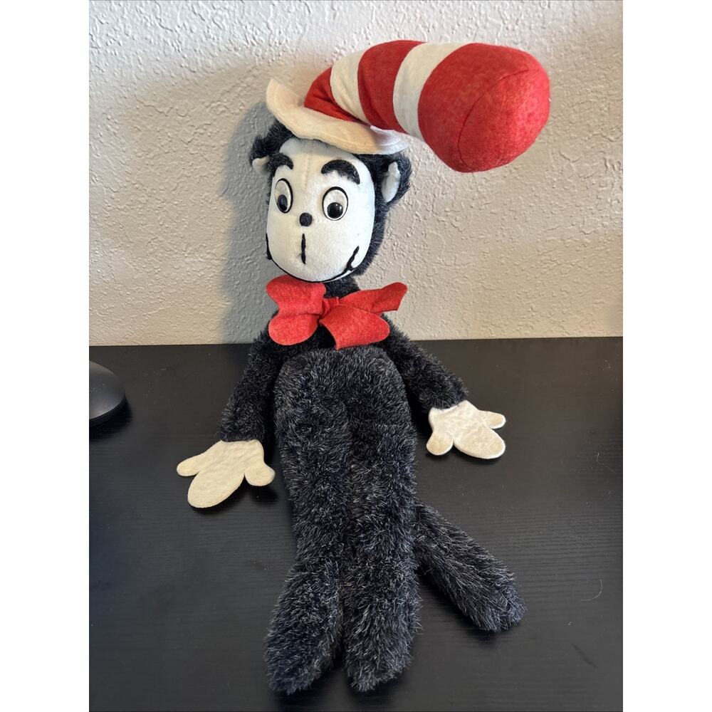 Vintage Cat in the Hat Dr Seuss Plush Figure Doll 30" Douglas Co